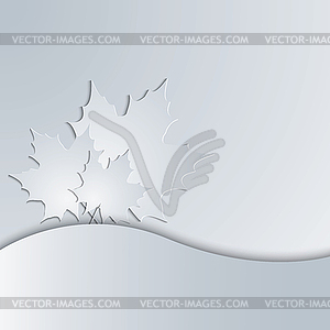 Maple leaves silhouettes. - vector clip art