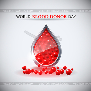 World blood donor day image - royalty-free vector image