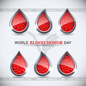 World blood donor day image - vector clip art
