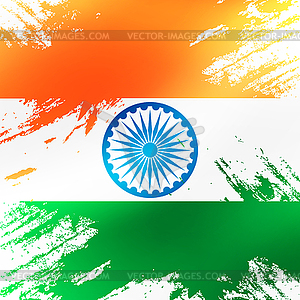 Indian flag.  - vector clipart