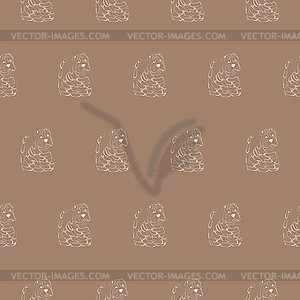 Background dog - vector image