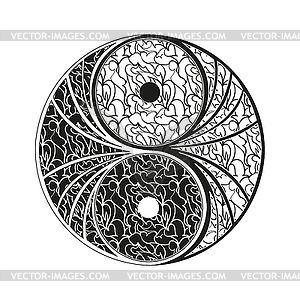 Yin-yang - vector clipart / vector image