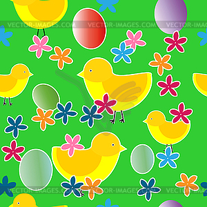 Spring pattern - vector clip art