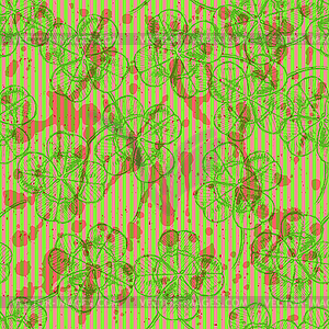 Sketch clover, seamless pattern, saint Patrick day - vector image