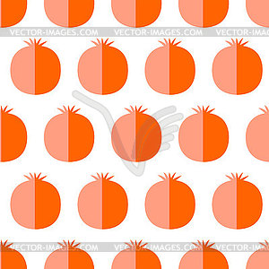 Flat cute pamegranate - royalty-free vector clipart