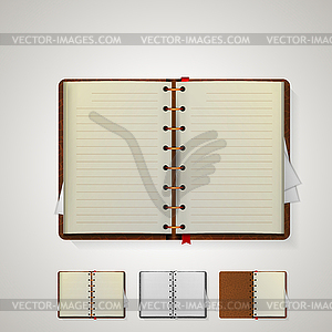 Illustration of notebooks - vector image