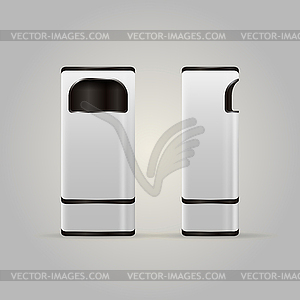 Illustration of dustbins - vector image