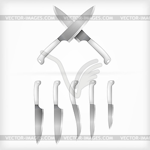 Illustration of knives - vector image