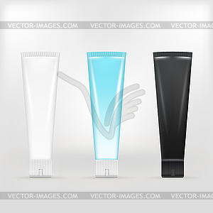 Illustration of tubes of cream - vector clipart