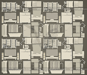 Background for apartment - vector clipart