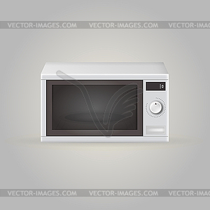 Illustration of microwave - stock vector clipart