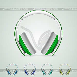 Illustration of headphones - vector clip art