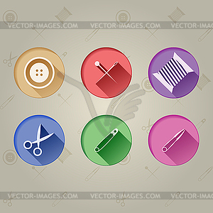 Flat icons for handmader - vector clipart