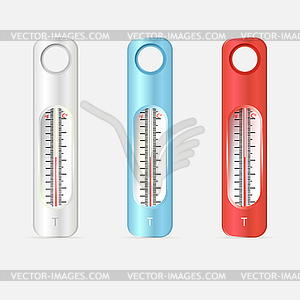 Illustration of thermometers - vector clipart