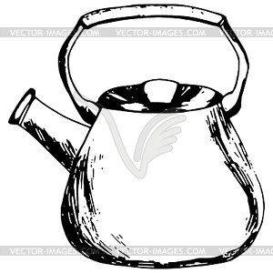 Чайник - изображение в векторе / векторный клипарт