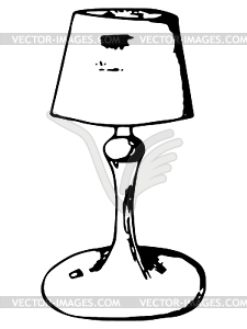 Table lamp - vector clipart