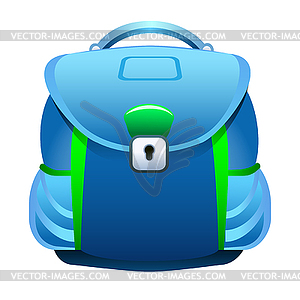 Школьный рюкзак - клипарт в формате EPS
