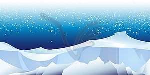 Arctic landscape pattern - vector clipart / vector image