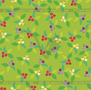 Background, berry, green - vector clipart
