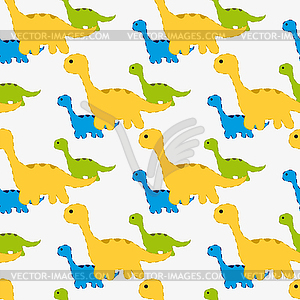 Ornament of dinosaurs - royalty-free vector clipart