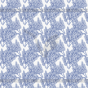 Branches on grey background - vector clipart