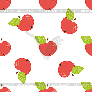 Ornaments of apples - vector image