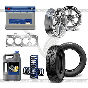 Auto Parts - vector clipart