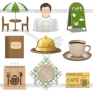 Cafe Icons - vector clipart