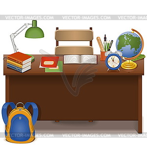 Pupil Table - vector clipart