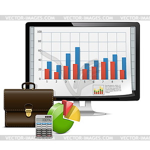 Computer Business Concept - vector image