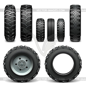 Tractor Tires - vector image