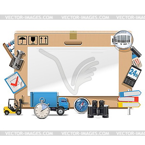 Delivery Board - vector clip art