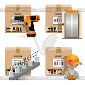 Shipment Icons Set 30 - vector image