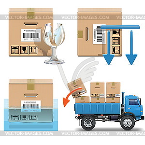 Shipment Icons Set 31 - vector clipart