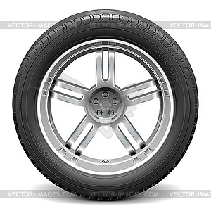 Car Wheel - vector clipart