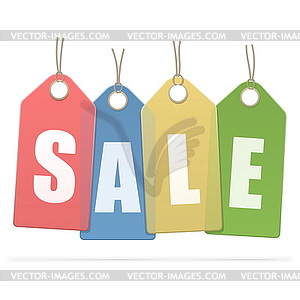 Sale Labels - stock vector clipart