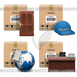 Shipment Icons Set 28 - vector clip art