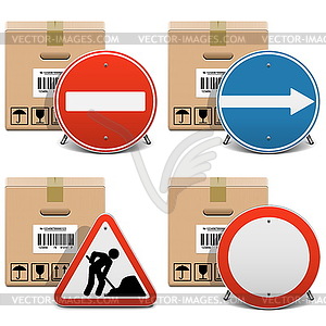 Vector Shipment Icons Set 23 - vector EPS clipart