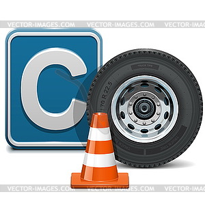 Vehicle Category C - vector clip art
