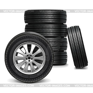 Car Wheels - vector clipart