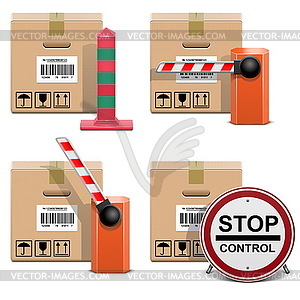 Shipment Icons Set - vector image