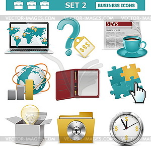 Vector Business Icons Set  - vector clip art