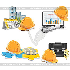 Vector Construction Investment Concept - vector clipart