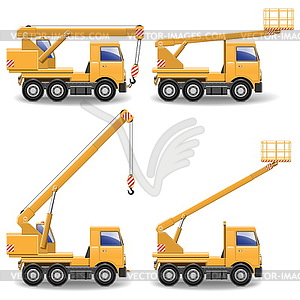 Vector Construction Machines Set  - vector image