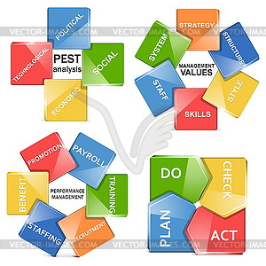 Vector management systems - vector clip art