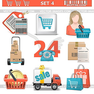 Vector Shopping Icons Set  - vector image