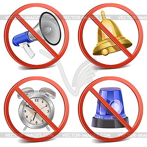 Sign of Keep Quiet - vector clip art