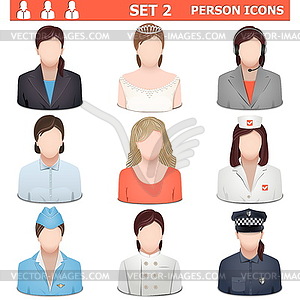 Person Icons Set  - vector clipart