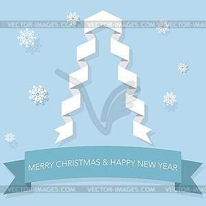 Paper Christmas Concept - vector image