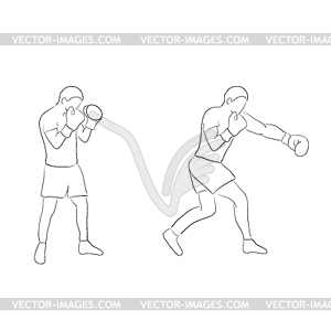 Boxers doodle - vector clipart